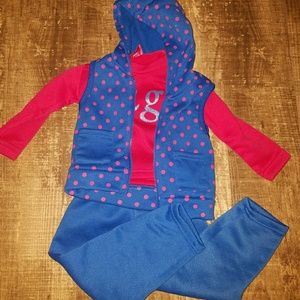 Size 12 month 3 piece matching outfit